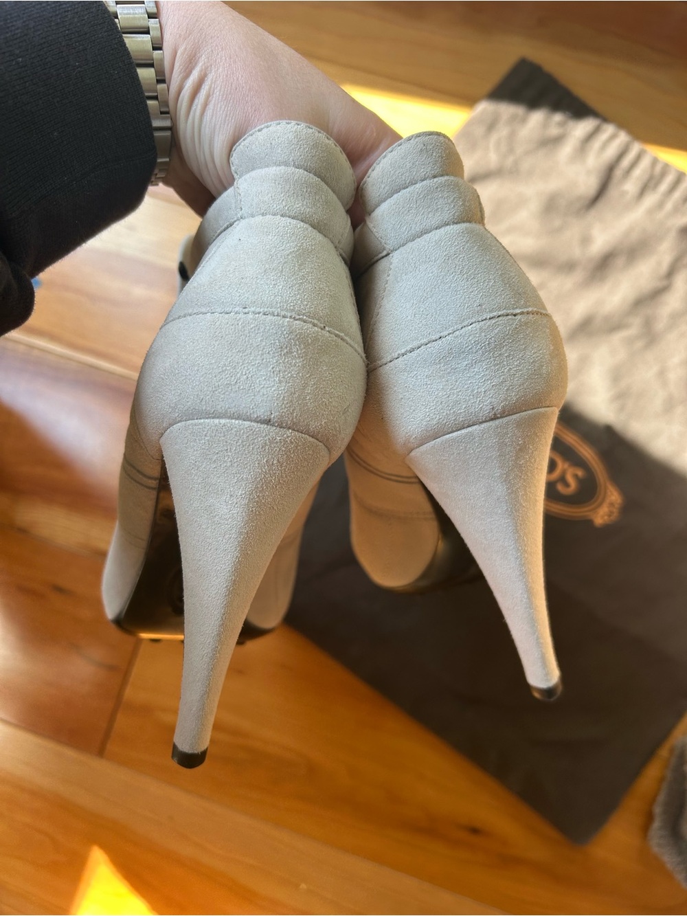Tod’s Leather Lace-Up Ankle Boots - Picture 5 of 16